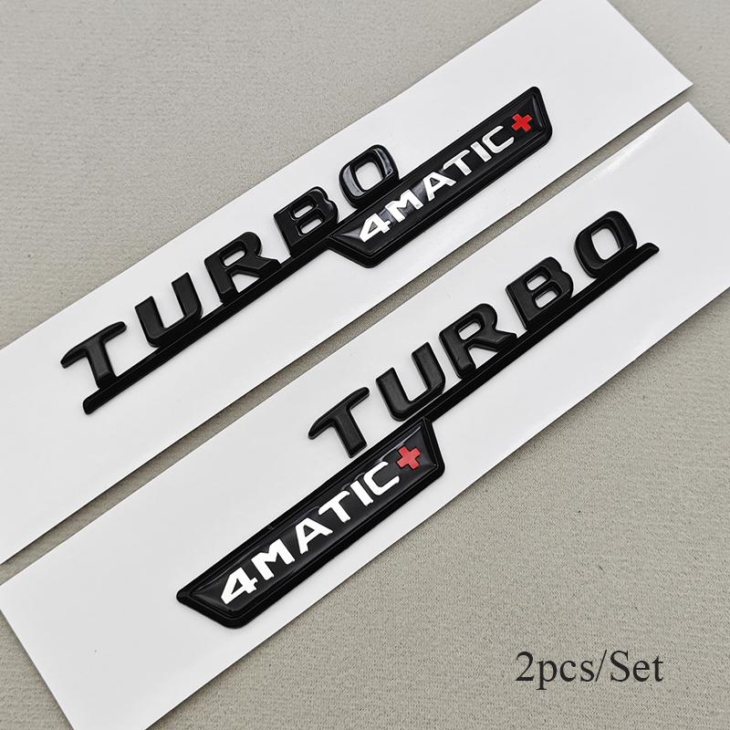 3D ABS Chrome Car Letters Logo A45 A45 S TURBO 4MATIC Stickers Rear Trunk Emblem Badge For Mercedes Benz AMG A45 A45S W177 W176