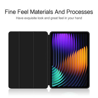 Pouzdro pro Xiaomi Pad 7, PU kůže, TPU, zadní strana, trojitý stojánek, kryt na tablet, automatické probuzení/spánek