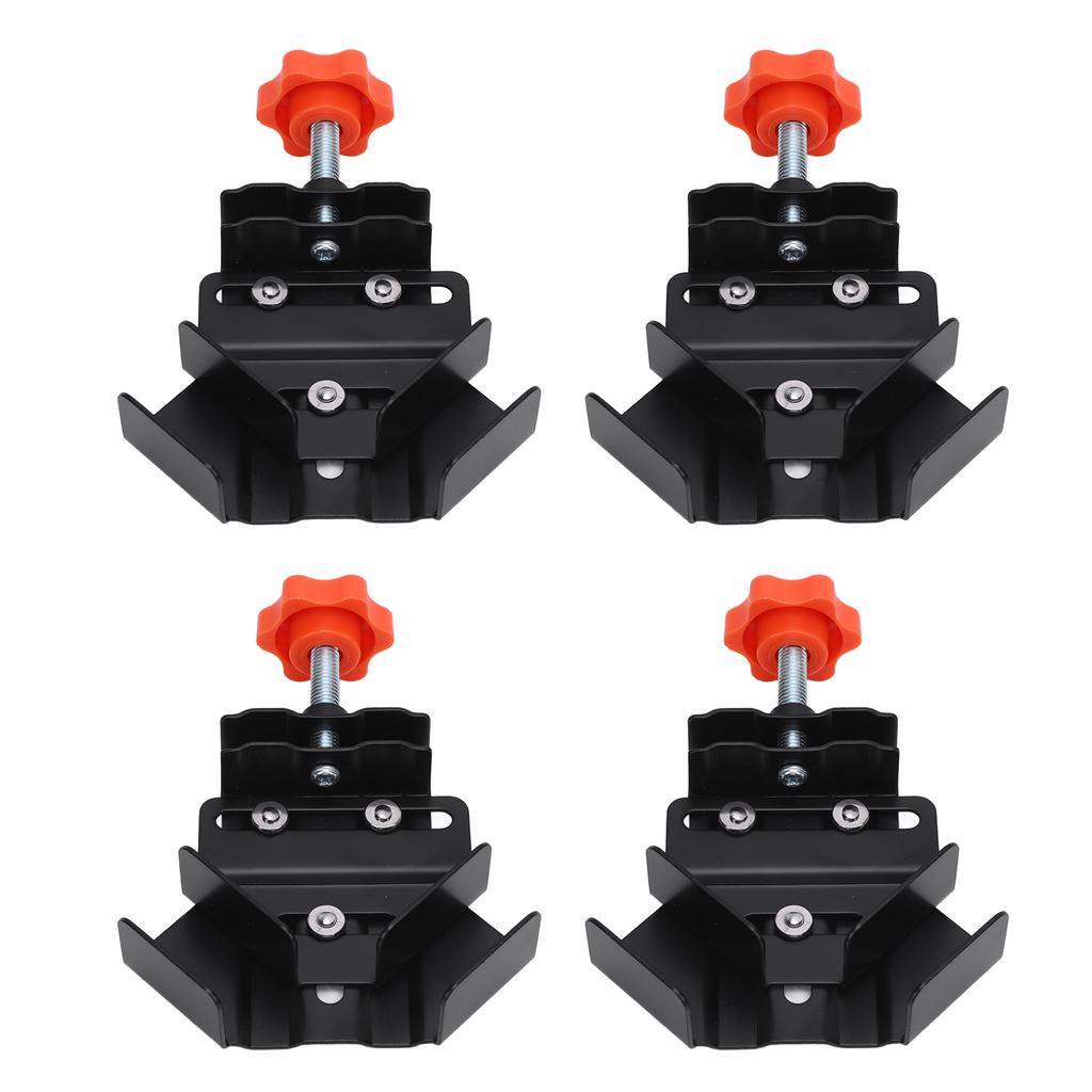 4PCS Corner Clamp Thickened Open Type 90 Degree Right Angle Adjustable Swing Jaw Clamp for
