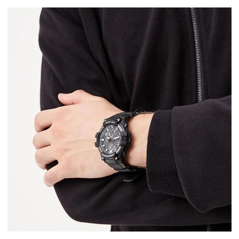 Casio STANDARD Series Unicorn Fashion Casual Waterproof Quartz Movement Japanese and Korean Men's Watch Black Dial MCW-110H-1A