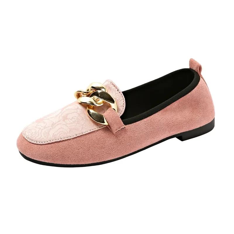 Fashion Women's Shoes 2024 New Solid Color Slip-on Women's Flat Shoes Spring Fashion Round Toe Luxury Breathable Women's Shoes Zapatos