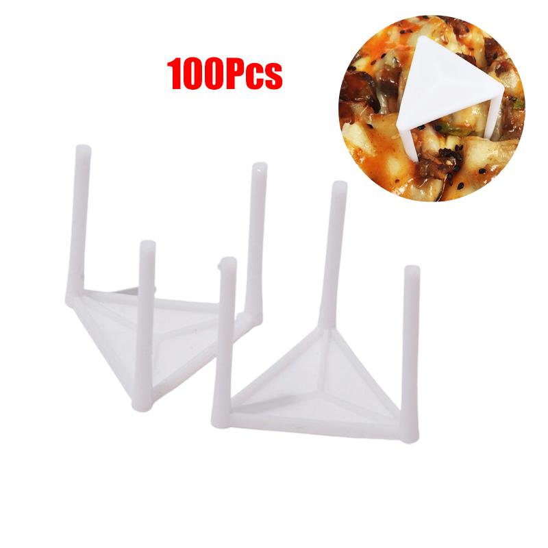 100Pcs Pizza Stand Tripod pizza Saver Stand Fixing Rack Pizza Holder Pizza accessories Pizza Packing Tripod Tripod Stack Tools