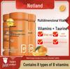 Nott/Land Blood Orange Complex Vitamin B Chewable Tablets - 60 Count, Multiple Nutrients Included.