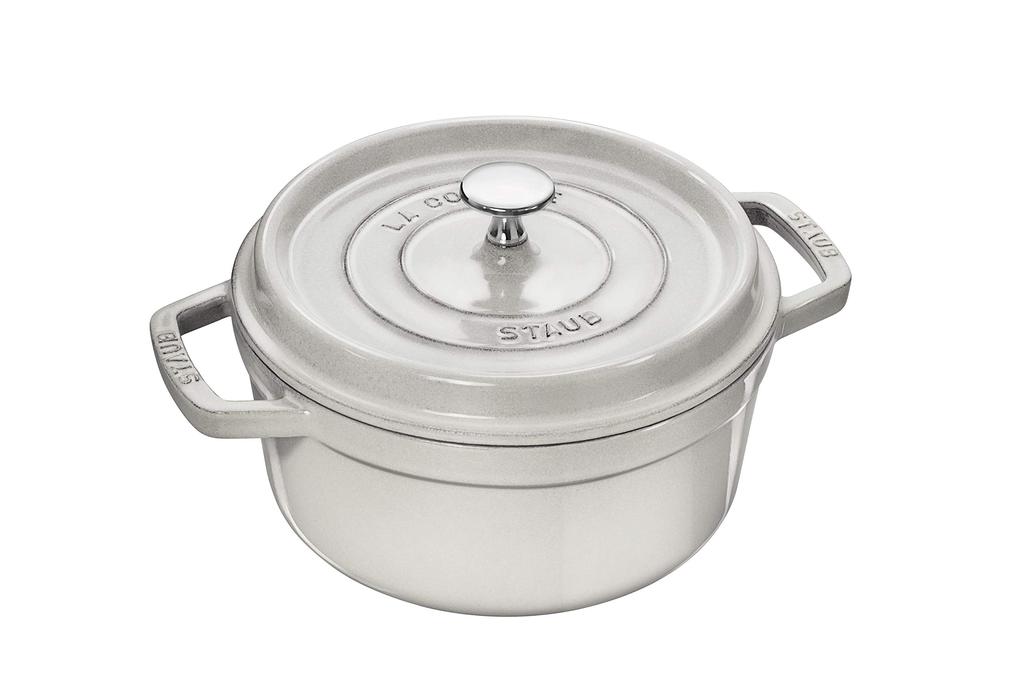 STAUB Cocotte Round Campagne Both Hand Cast Enamel Pot IH Compatible Japanese Product with Serial La Cocotte Round "Pico 22cm" [Authorized Number]