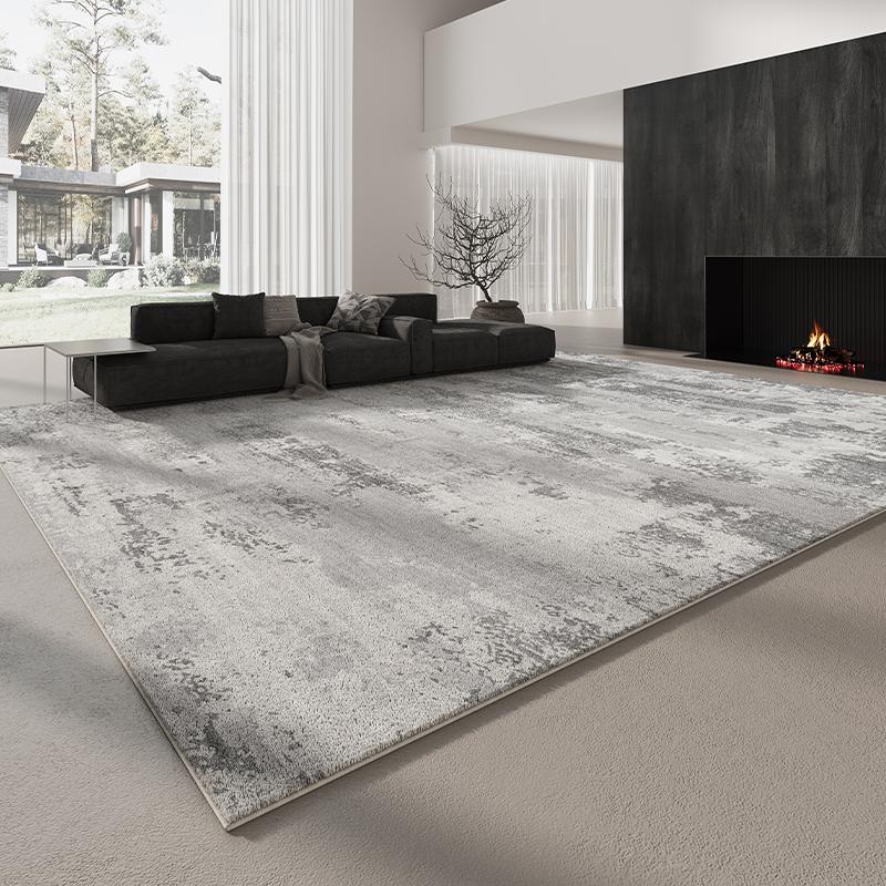 Italian Minimalist Carpets for Living Room Light Luxury Bedroom Decor Plush Carpet Fluffy Soft Grey Area Rug Home Thickened Mat