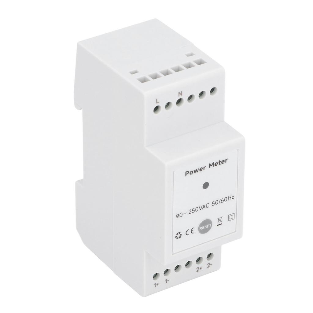 WiFi Energy Meter with 2 80A Clamp Current Transformer Single Phase KWh Power Multimeter for Solar PV System 90‑250VAC