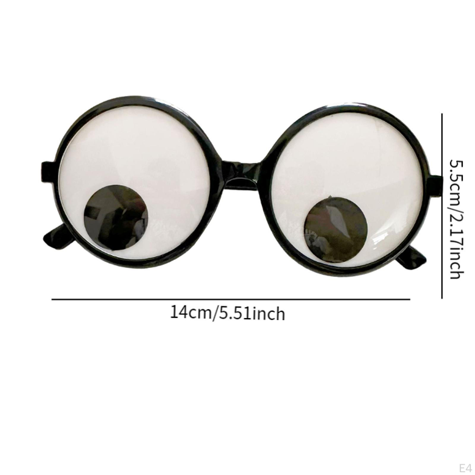 Очки-глаза на Хэллоуин забавные двигающиеся глаза для аксессуаров для костюма Solid White — фото 5