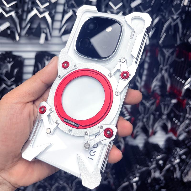 Magnetic Metal Bumper For Realme GT Neo 7,6 SE,7X GT 7,6,5 PRO Case Rimless 360 Degree Rotation Holder With Lens Cover