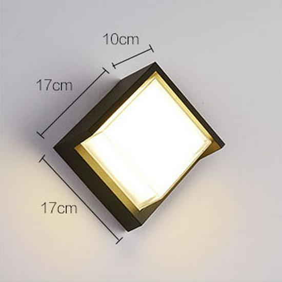 Modern Minimalist Waterproof Outdoor Wall Light with Radar Motion Sensor for Balcony and Doorway