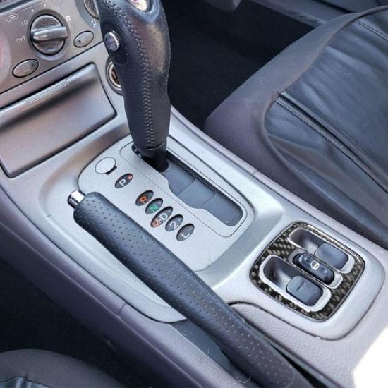 Carbon Fiber Interior Power Window Control Cover Trim For Toyota Celica 2000-05