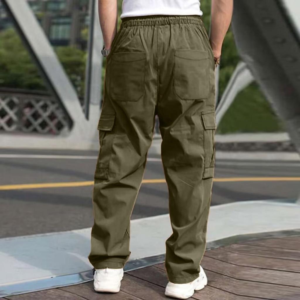 Casual Sports Pants Men's Loose Leggings Long Panel Fitness Running Training Pants
