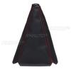 16mm Universal PU Leather Car Auto Gear Shift Collars Carbon Fiber Car Manual Shifter Gear Shift Boot Cover Gaiter
