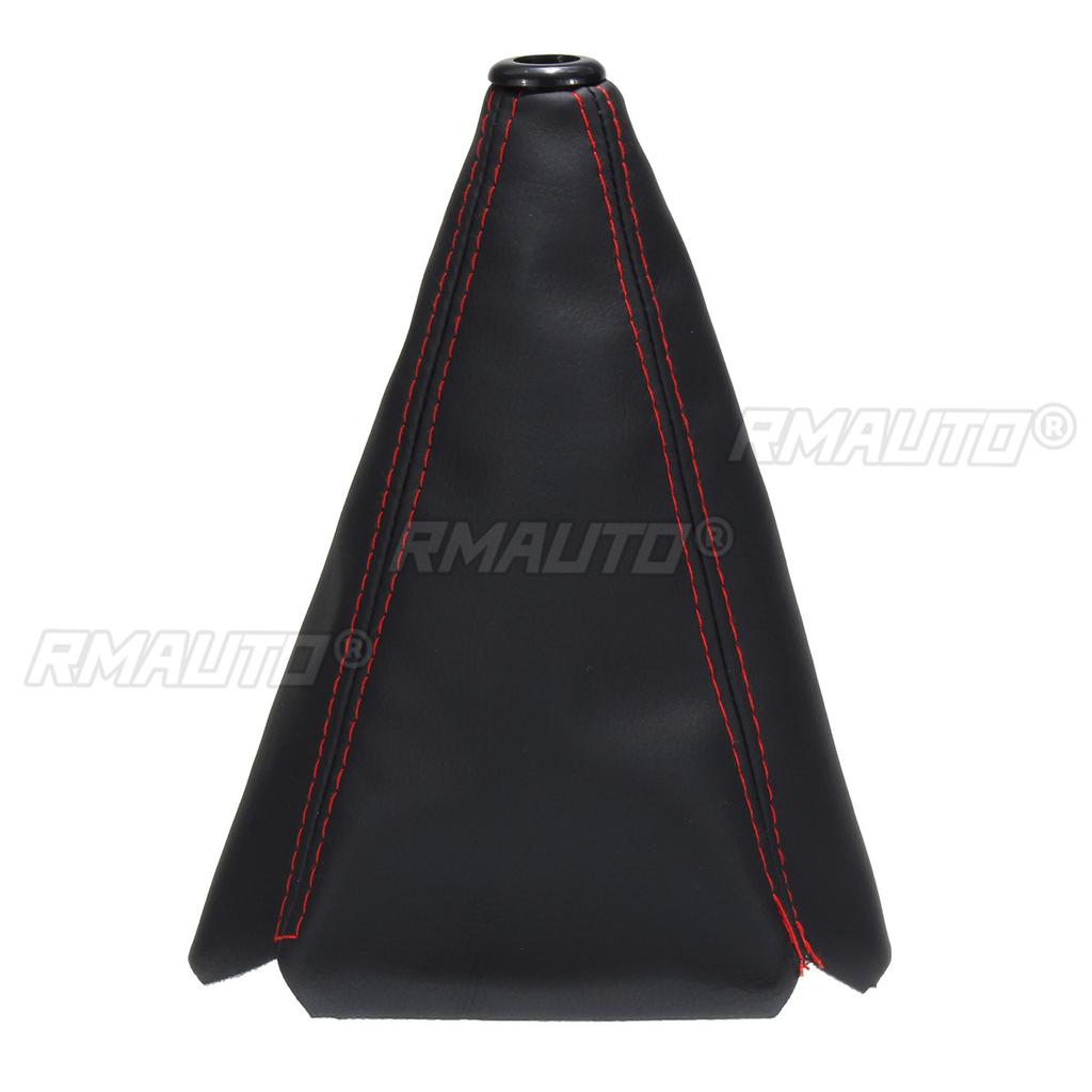16mm Universal PU Leather Car Auto Gear Shift Collars Carbon Fiber Car Manual Shifter Gear Shift Boot Cover Gaiter