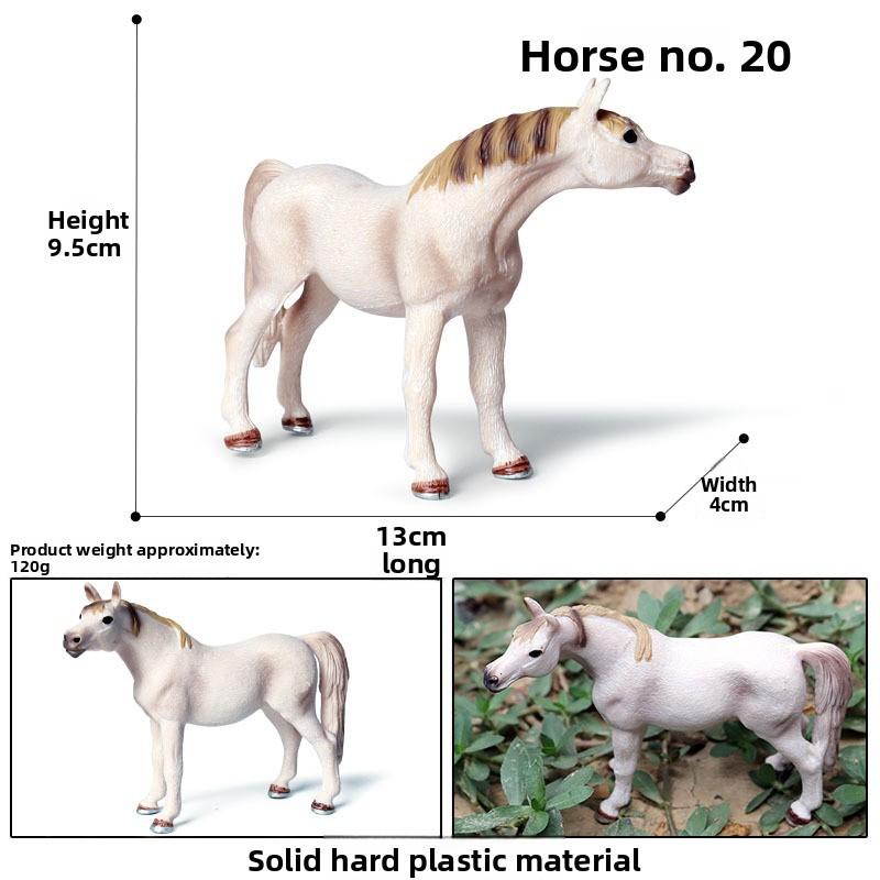 Wild Animal Model Kids Educational Toy Plastic Horse Figurine For Children Play