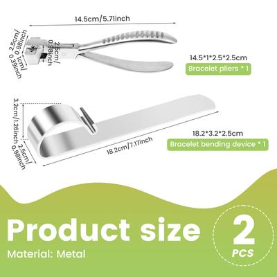 Bracelet Bending Pliers Bar Kit Tools Metal Bracelet Bending Tools Ergonomic Bracelet Bending Pliers for Jewelry Making Supplies