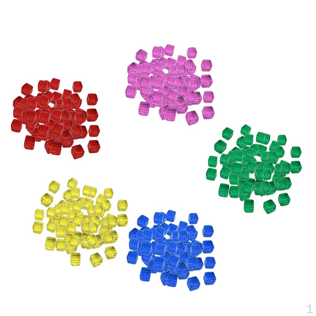 

500 шт. 10 мм разноцветные кубики настольные игры для вечеринки KTV игрушки