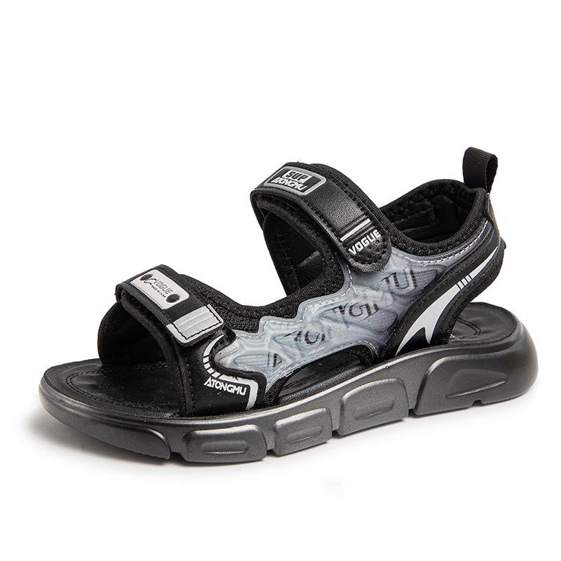 

Большой глупый медведь одноклассник летние новые мальчики сандалии с открытым носком дышащие легкие эластичные повседневные большие дети средней школы пляжная обувь 31 yards inner length 19.5CM