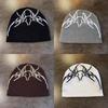Skull Style Street Letter Beanie With No Brim For Winter And Fall Outfits Urban