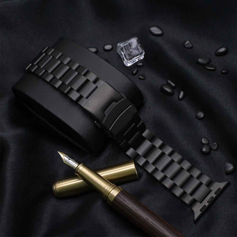 Titanium Bracelet for Apple Watch Band Ultra 2/1 49mm 46mm 45mm 44mm Business Men Strap For Iwatch 10 7 8 9 4 5 6 SE Accessories