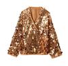 Women'S Fashion Versatile Kimono Sequined Top Nightclub