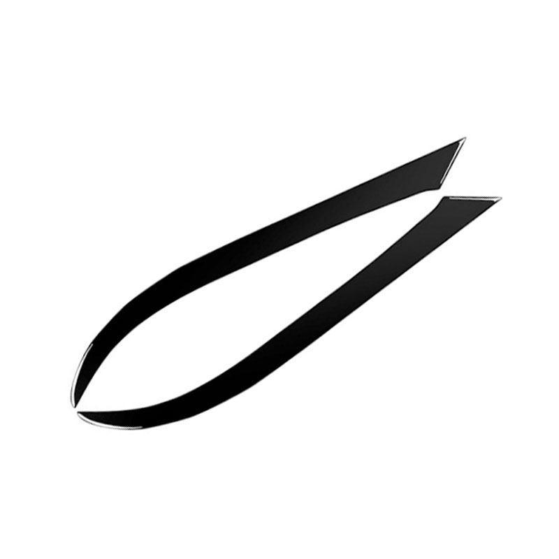 For Ford Focus 2005 2006 2007 2008 2pcs Piano Black Car Styling Exterior Front Headlight Eyebrow Trim Eyelid Sticker Cover