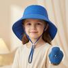 UV Protection Children's Sun Hat Breathable Neck Scarf Sun Cap  3-8 Years Old Unisex