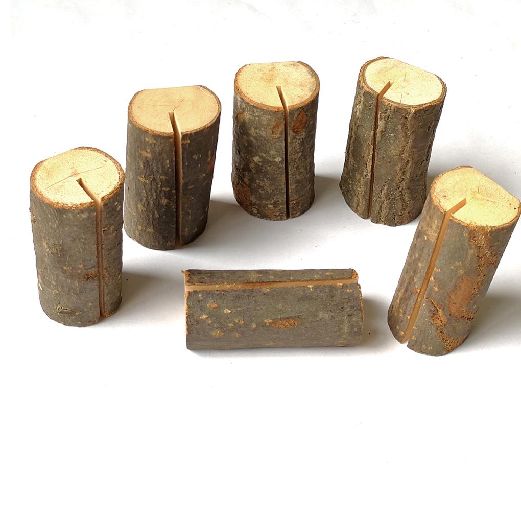 Pack of 20 Creative Table Number Holders Place Card Holders Wedding Decoration Handicraft Article Transverse Groove Place Cards