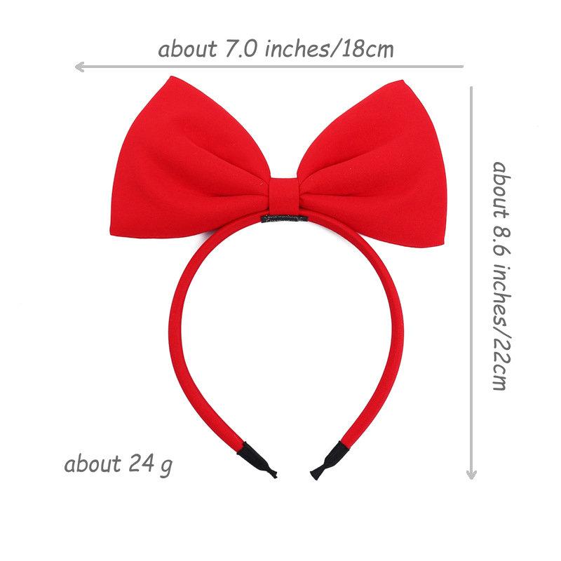 Custom Sequins Big Bow Three-Dimensional Hair Accessories Oversize Christmas Headband for Women Girls