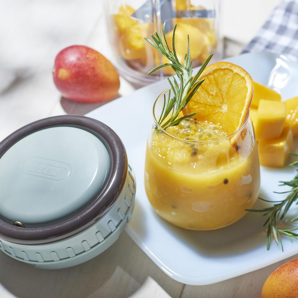 Toffy Slim Handy Manual No Power Supply Baby Includes Inner Chopper, Cutter/Blender, Required, Compact, Mincing, Whisking, Food, Drinks, Baking, Lid,