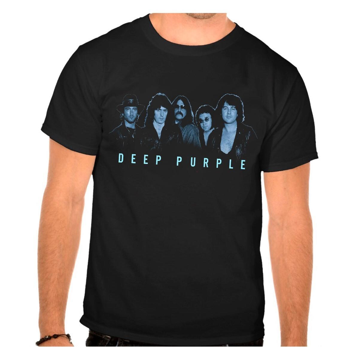 DEEP PURPLE Rock Band Rock Music legends BLACK T-shirt 906 L