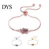 Modisches Armband Schildkröte Verstellbar Glänzend Bunt Strasssteine Funkelnd Geometrisch Dekorativ Geschenk Armreif Damen Mädchen Meer Zierlich Schmuck für Verabredungen