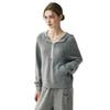 Women's Elegant Hooded Half-Zip Cashmere Sweater - Versatile Knitwear for Autumn/Winter 2026