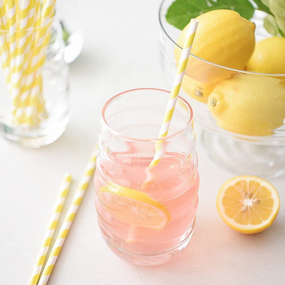 TG55984 PAPER STRAWS 200 PCS colorful eco 20cm 5mm