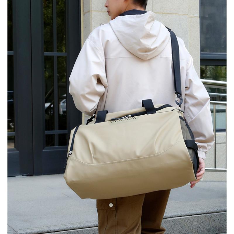 High Quality Oxford Anti-scratch Wear-resistant Travel Bags Simple Solid Color Sports Yoga Fitness Bag Large Capacity Outdoor Oblique Span Touring Bag