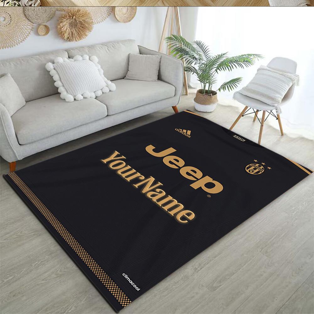 Juventus Personalized Name Floor Mat Suitable for Study room Outdoor Dormitory Living Rooms Anti-slip Rug Office home decor
