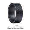 Anelli Neri Fibra di Carbonio Anelli Rotanti Uomo Donna Punk Unico Matrimonio Fidanzamento Anello Acciaio Inossidabile anello antistress