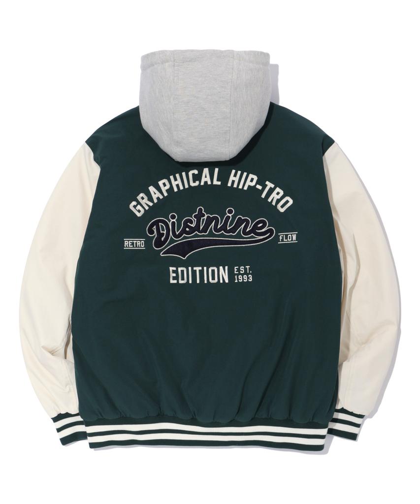 Distn9Ne Edition Varsity Padded Jumper Green (Lo1Ju019-045)