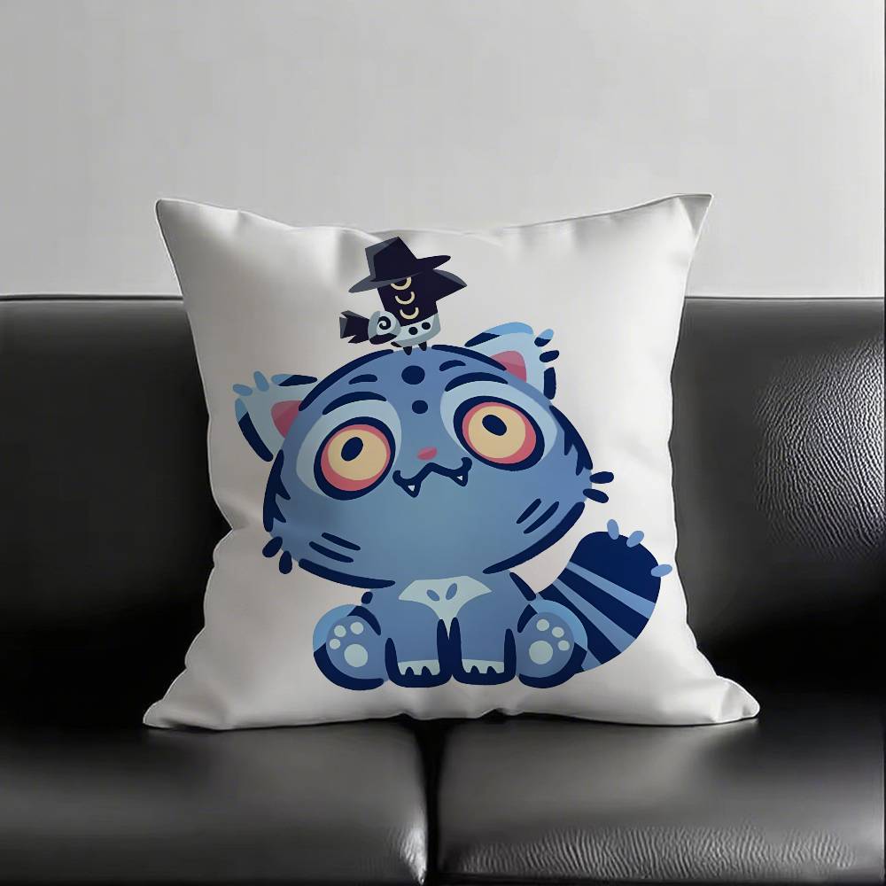 1pc Anime KPOP Demon Hunters Tiger Pillow Case Fashion Square Pillowcase Bedroom Sofa Room Ins Decoration Leisure