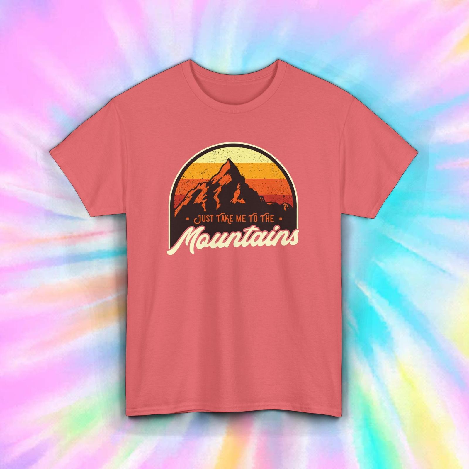 Take Me to the Mountains Shirt Retro Hiking Nature Lover Tee S-5XL XXL