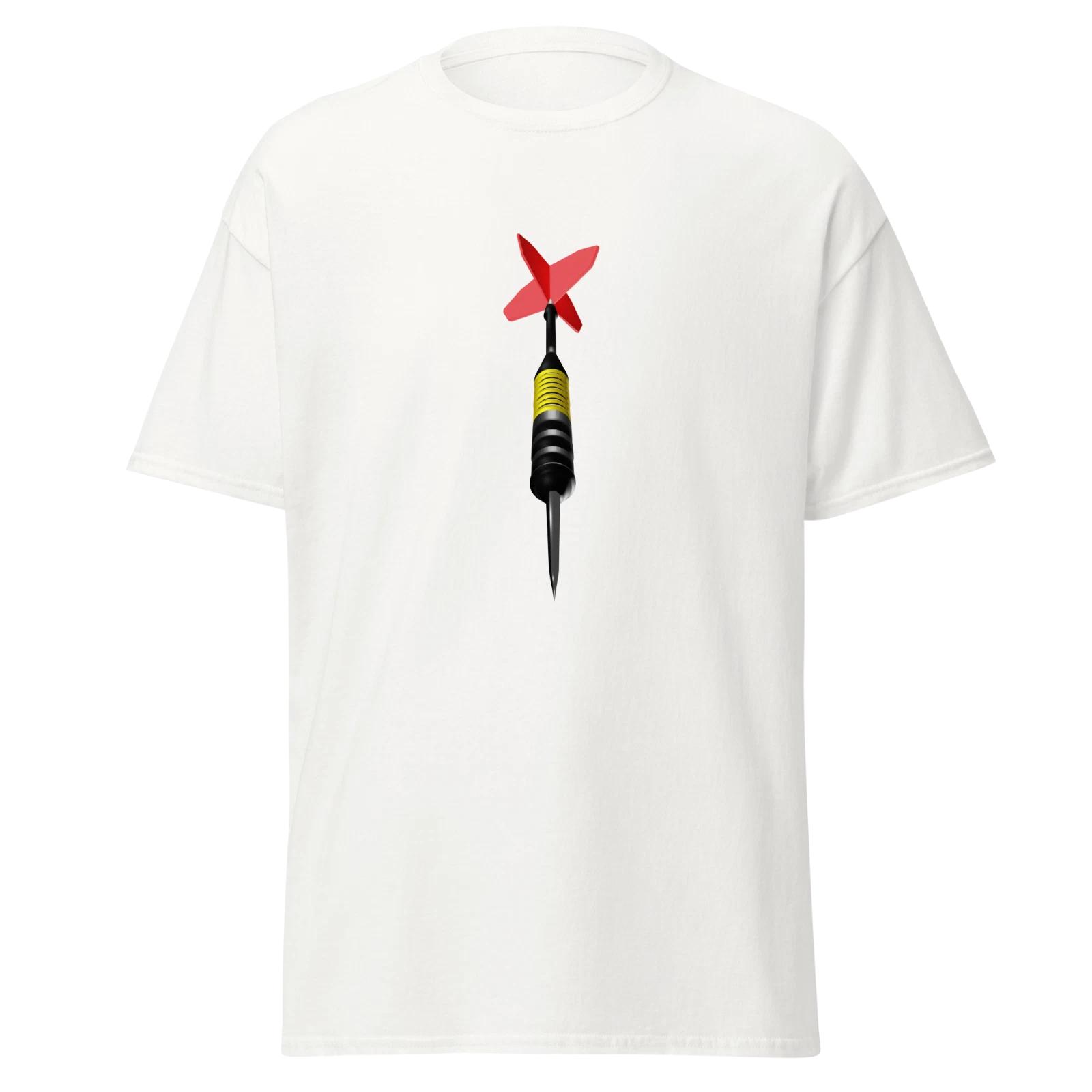 Dart Out Mens Classic T Shirt 3D Design Funny Novelty Cotton Tee L