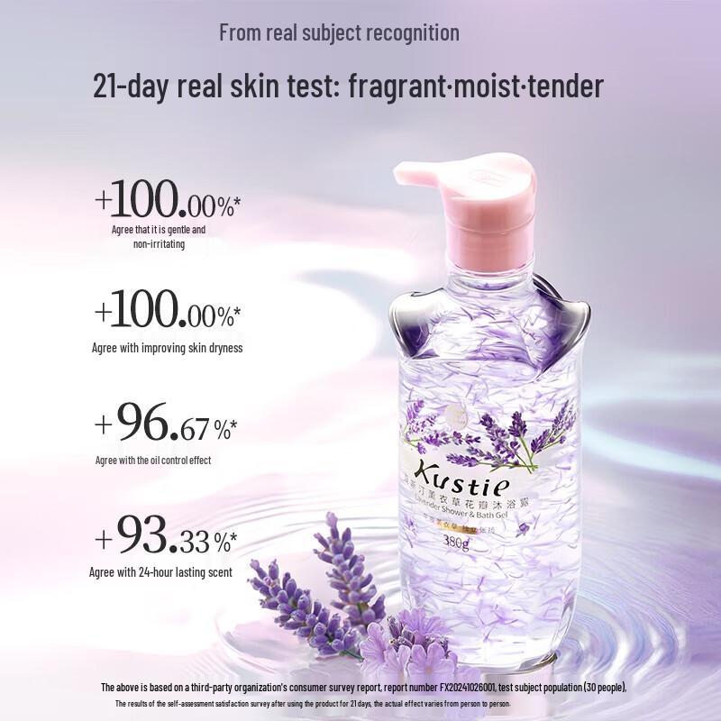 Kustie Lavender Petal Shower Gel