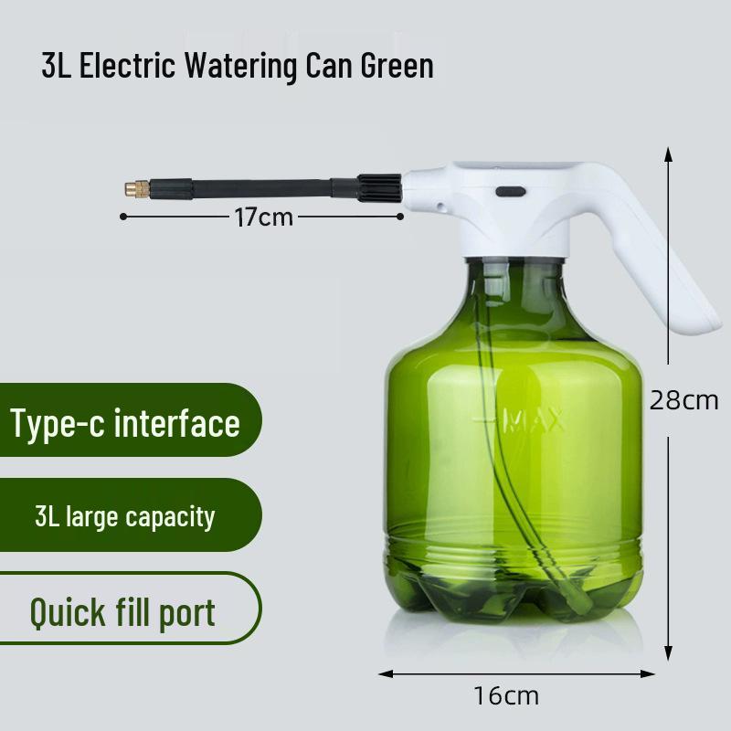 3L White Flower Pot Tray with Sprayer for Balcony Gardening and Disinfection