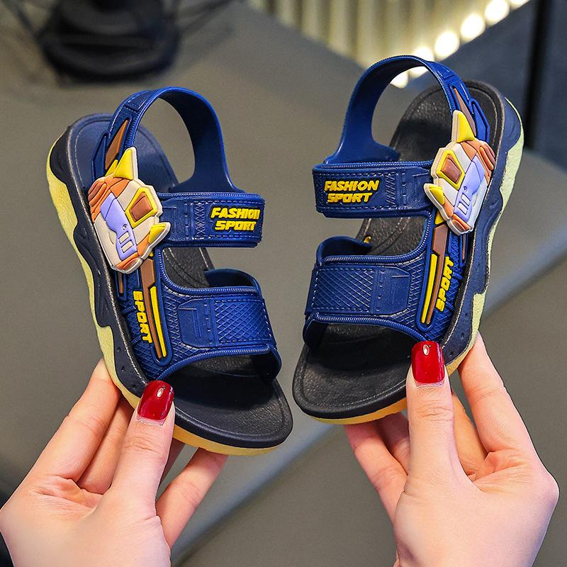 2026New Summer Children's Mech Sandals Soft-soled non-slip boys' baby sports beach shoes Direct Supply