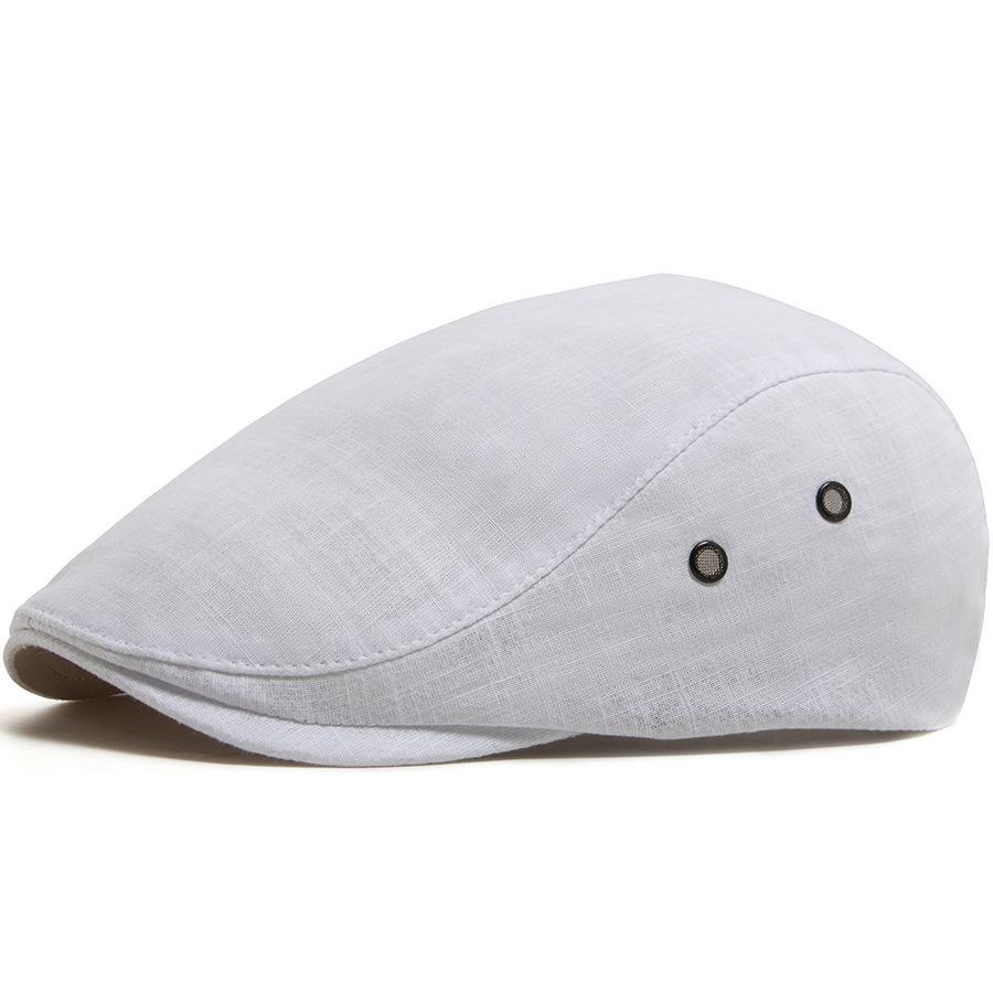 Lightweight Linen Vintage Breathable Cap for Men; Summer Casual Beret for Men; Sun-protective Baseball Cap for Women