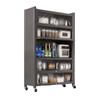 Yunshuang Modern 2-Tier Kitchen Storage Cabinet with Doors