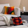 Orange Rainbow Personalized Decoration Series Pillow Case Sofa Living Room Bedroom Headboard Backrest Cushion Square Cushion