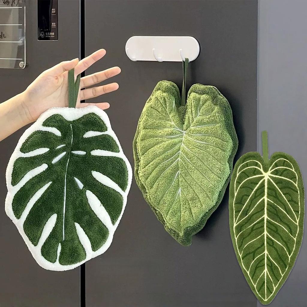 Towels Cleaning Towel Absorbent Handkerchief Hanging Thickened Kitchen Towel Bathroom Kitchen Accessories