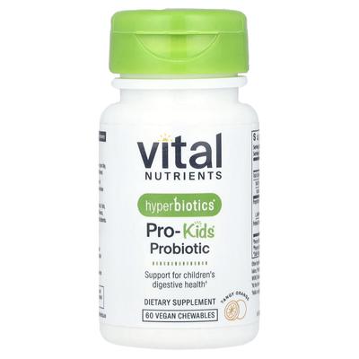 Hyperbiotics®, PRO-Kids® Probiotic, Tangy Orange, 60 Vegan Chewables