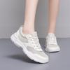 2025 Four Seasons Mesh Breathable Lightweight Casual Sneakers Thick-soled Lace-Up Height Breathable Large Size Women's Shoes
