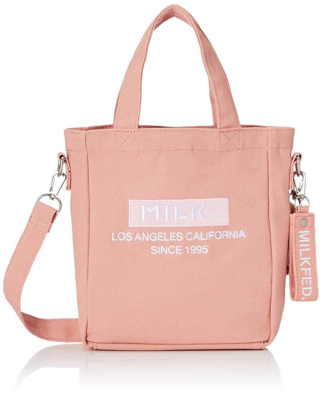 

Milkfed BAR AND UNDERLOGO SQUARE SHOULDER BAG 103213053031 Pink Women s розовый